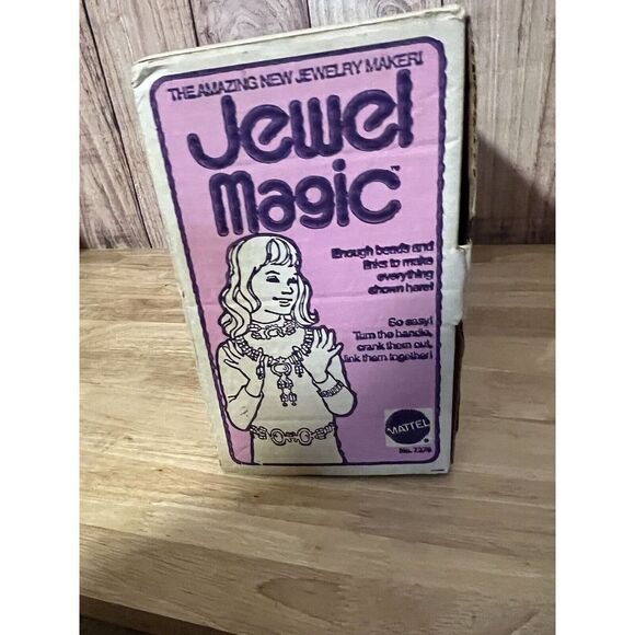 Mattel Vintage 1974 JEWEL MAGIC Beading Toy w Box - Picture 3 of 9